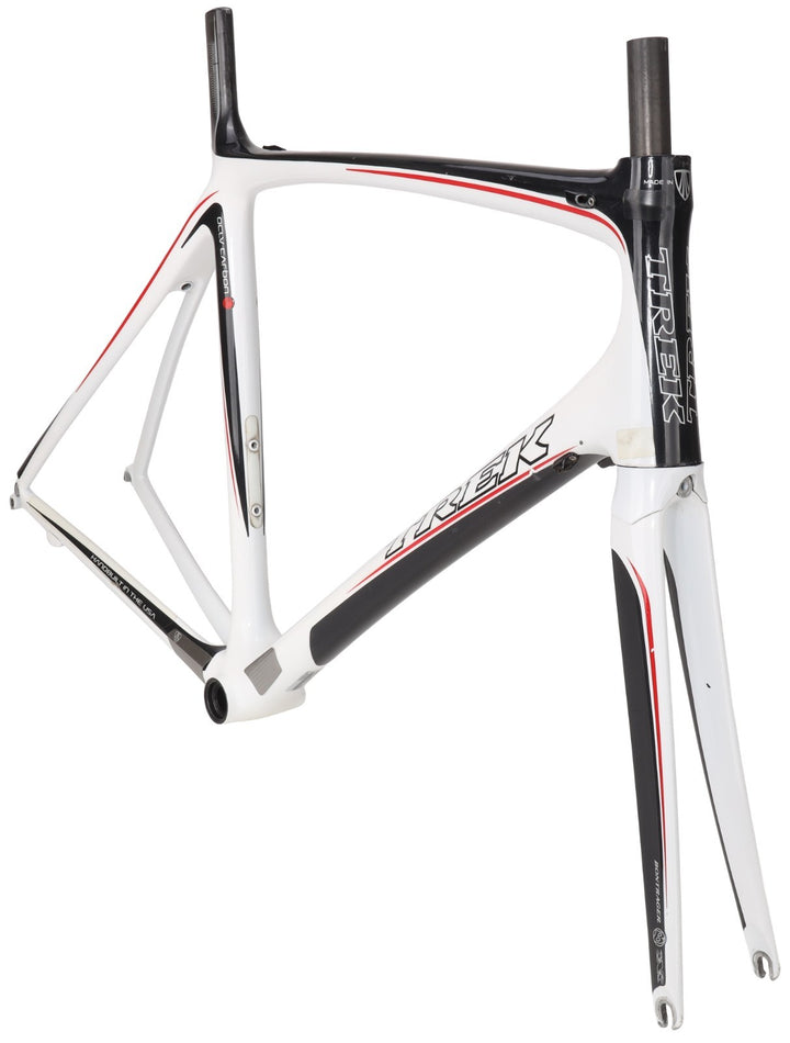 Trek Madone 6.9 OCLV Red Carbon Road Bike Frameset XL 60cm WHITE Rim QR USA 2008