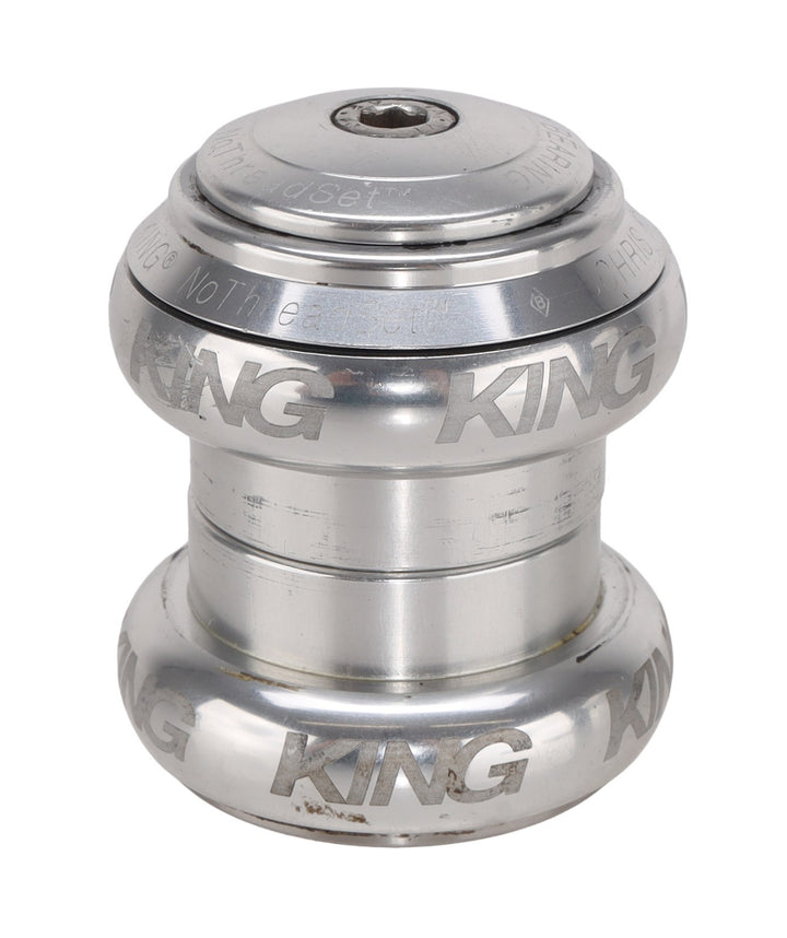 Chris King NoThreadSet External Cup Headset 1 1/8" 34mm SILVER Road Bike MTB