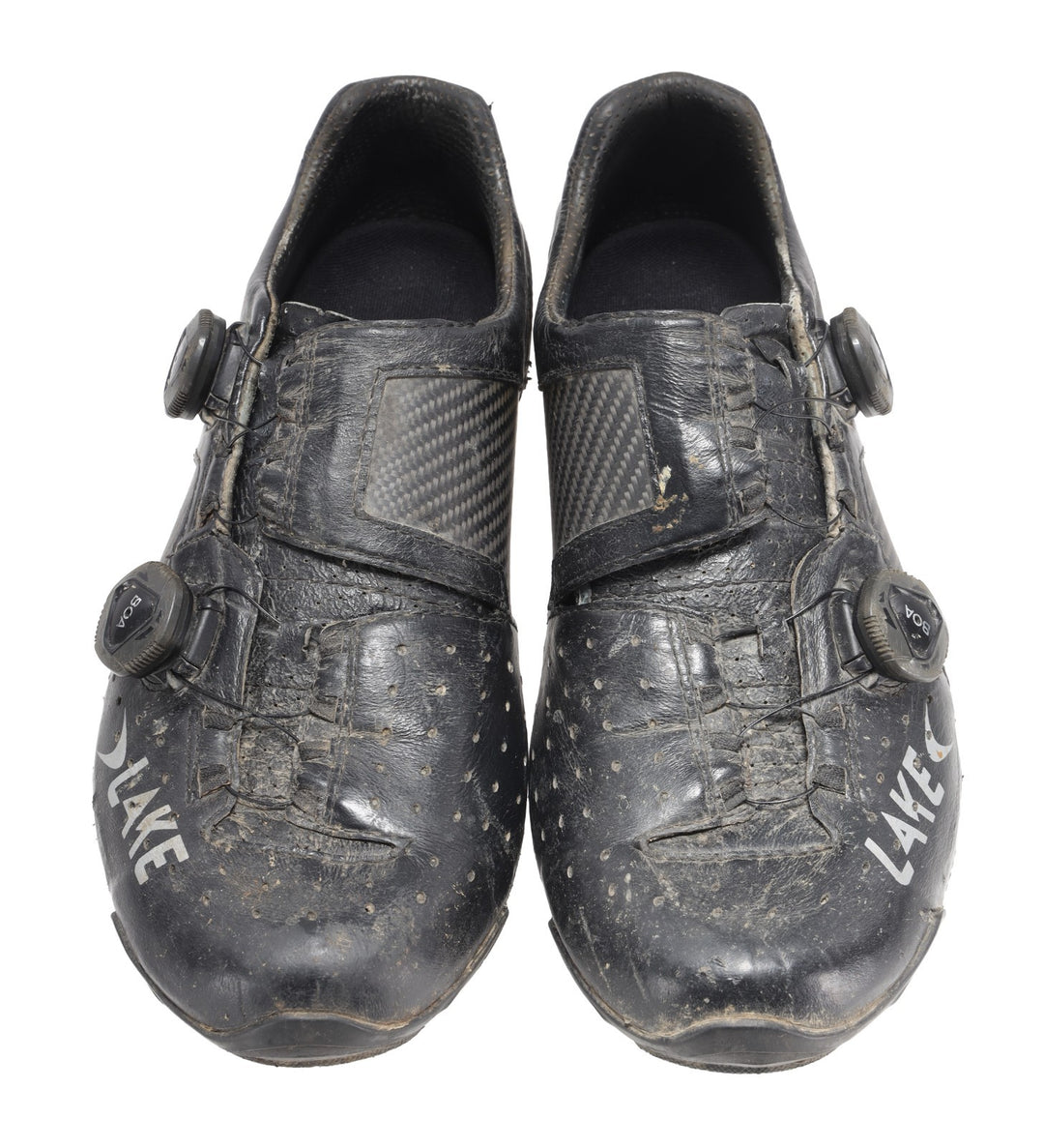 Lake CX403 Carbon Road Bike Shoes EU 43 US Men 10 BLACK 3 Bolt BOA Cycle Race
