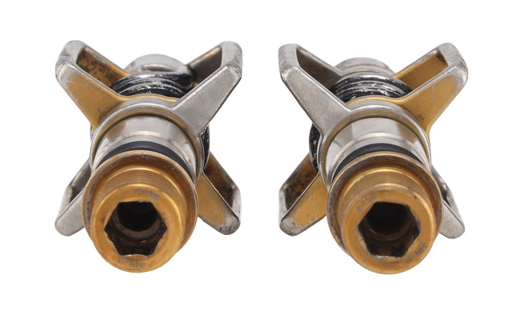 crankbrothers Eggbeater 4Ti Clipless Mountain Bike Pedals GOLD 2 Bolt NEW Cleats