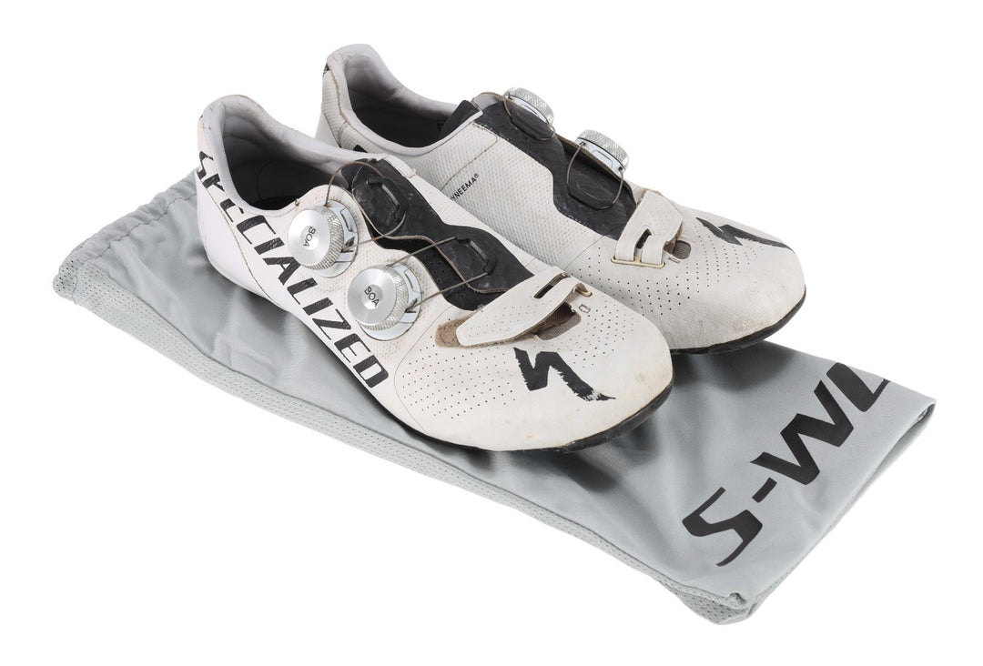 Specialized S-Works Road 7 Carbon Shoes EU 39.5 Mens US 7.25 White 3-Bolt BOA