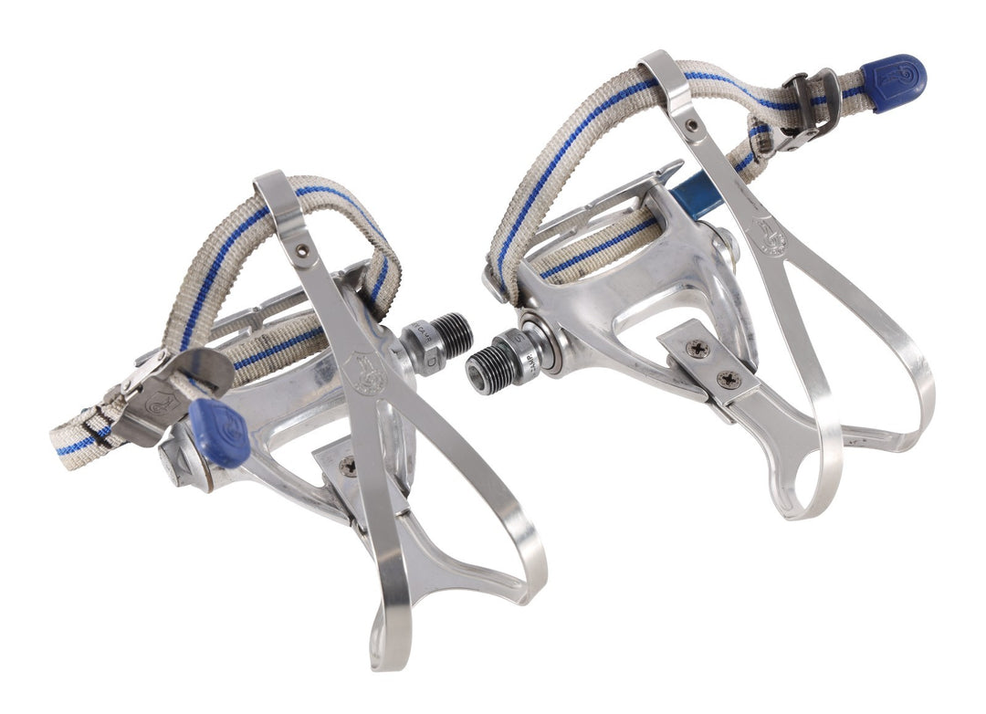 Campagnolo C-Record Athena/Chorus Platform Road Pedals XL Toe Clip 9/16" Vintage