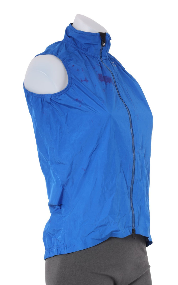Velocio Ultralight Rain Vest Women SMALL Blue Road Bike Gravel Mountain