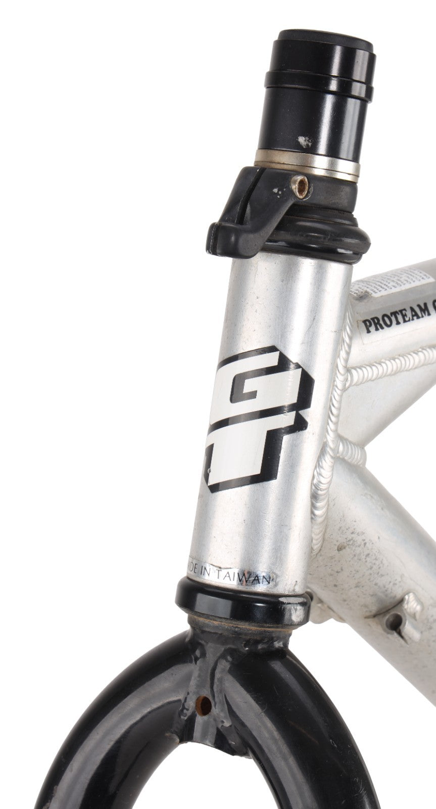 GT Avalanche Alloy 26" MTB Frameset LG Silver Rim Brake Triple Triangle '90s