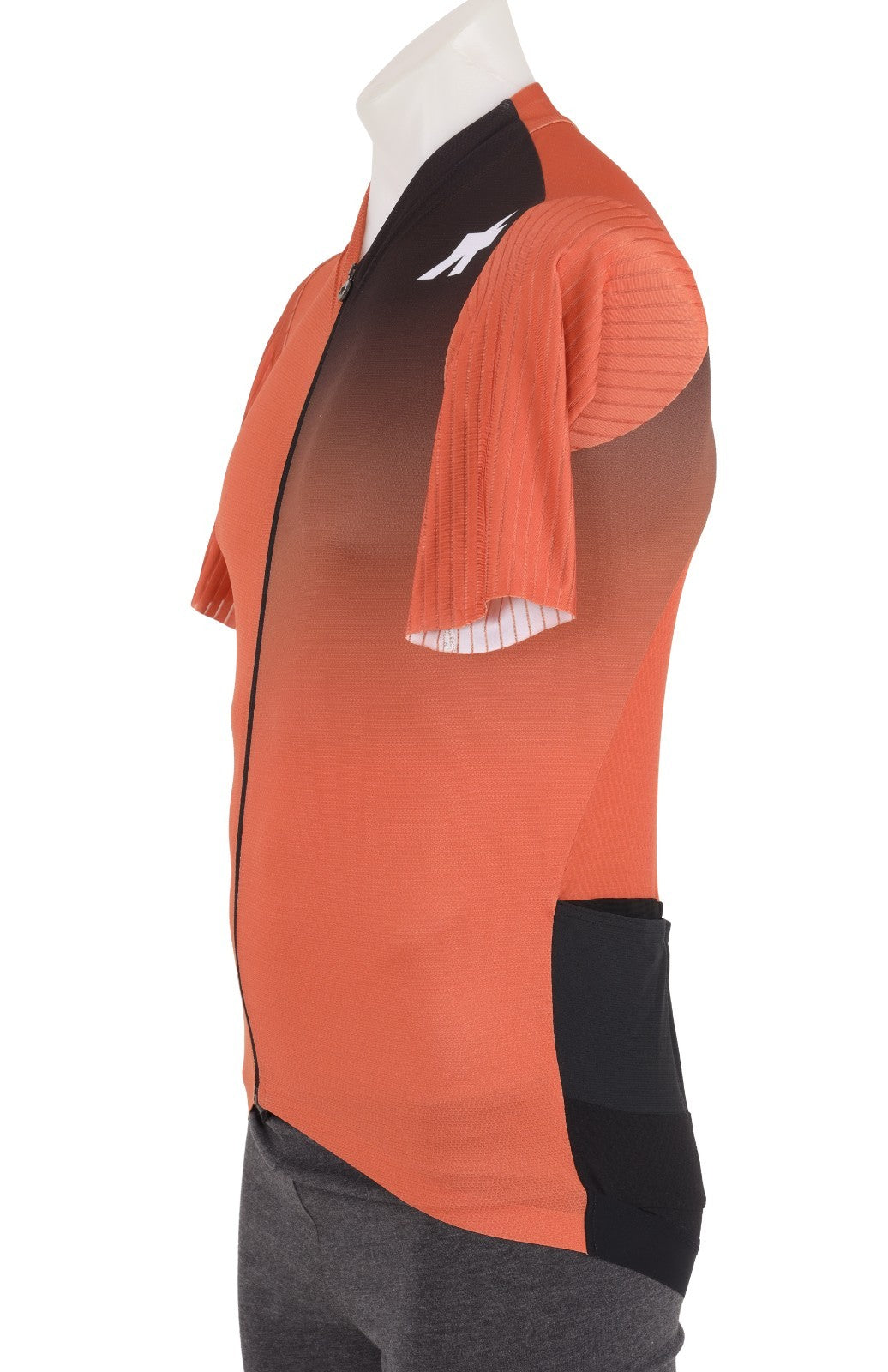 ASSOS Equipe RS Short Sleeve Cycling Jersey Men LARGE Orange Fade Road Bike