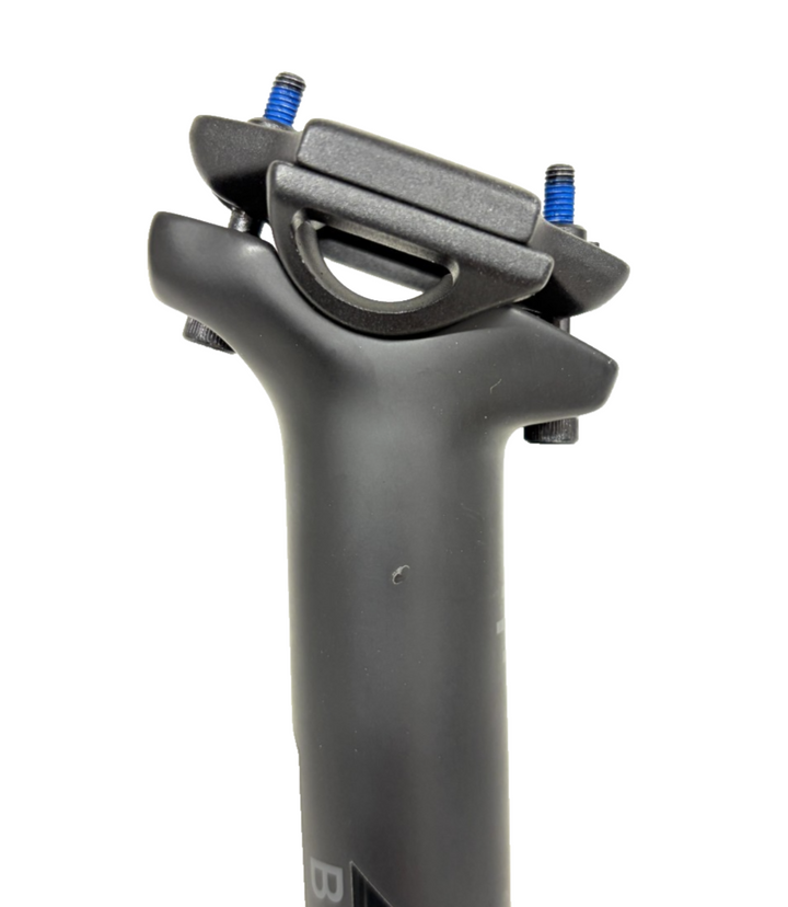 Black Inc Carbon Mountain Bike Seatpost 31.6 x 400mm 0mm SB 7 x 7mm Rail MTB XC
