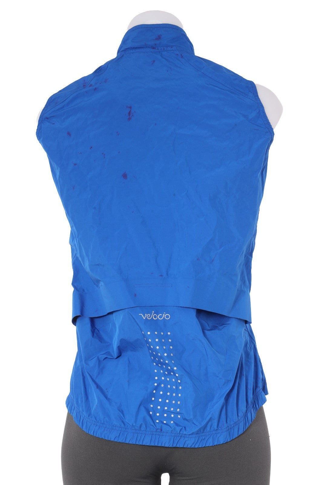 Velocio Ultralight Rain Vest Women SMALL Blue Road Bike Gravel Mountain