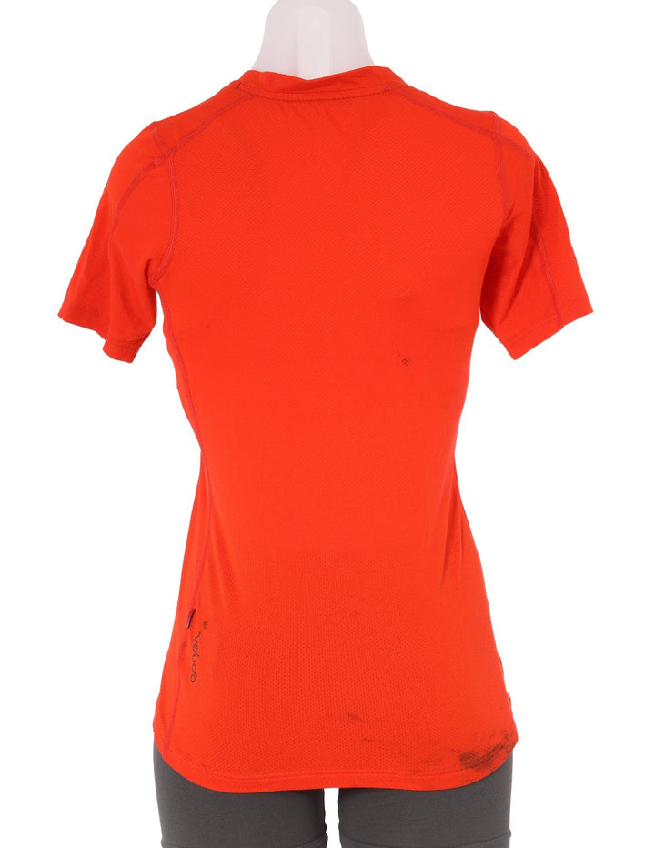 Velocio Radiator Mesh Short Sleeve Cycling Tee Women XS Orange Trail Gravel CX
