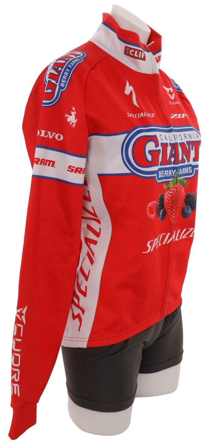 Cuore California Giant Berry Farms Cycling Short Slv Kit Women SM/MD Jacket Zipp