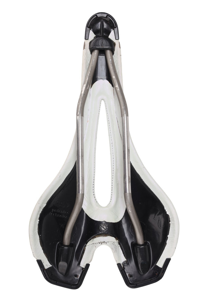 Specialized BG Toupe Ti Road Bike Saddle 143mm WHITE 7 x 7mm Titanium Rail