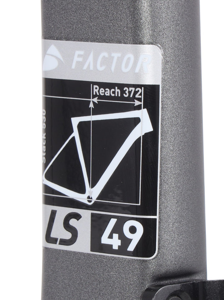 Factor LS Premium Disc Carbon Gravel Bike Frameset 49cm Gunmetal Race CX 2023