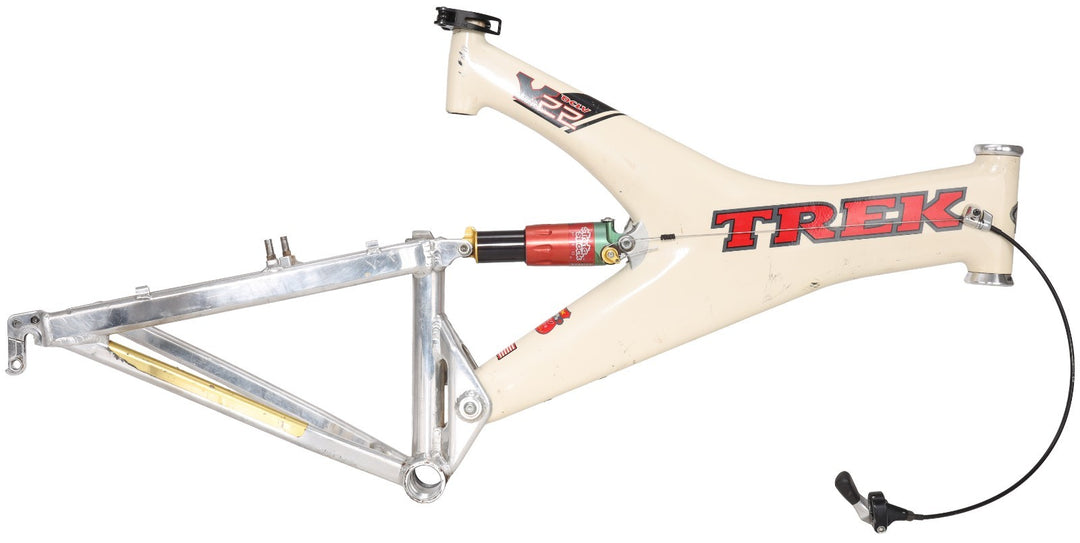 Trek Y22 OCLV Carbon Mtn Bike Frameset 26" LG 19.5" CREAM V-Brake 1997 FOR PARTS