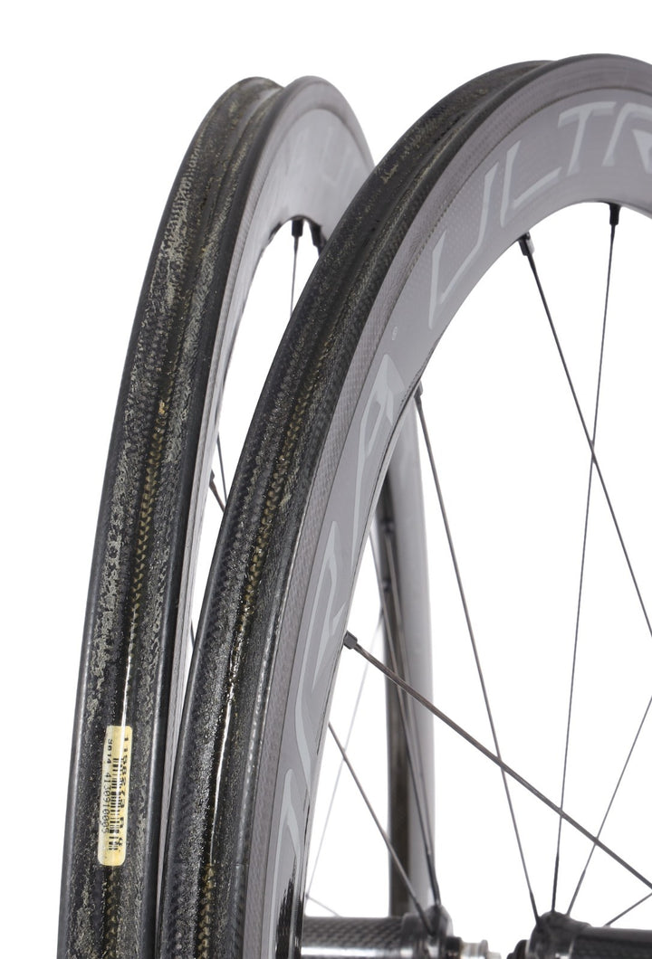 Campagnolo BORA ULTRA 50 Carbon Tubular Road Bike Wheelset 9-12 Speed QR Rim G3