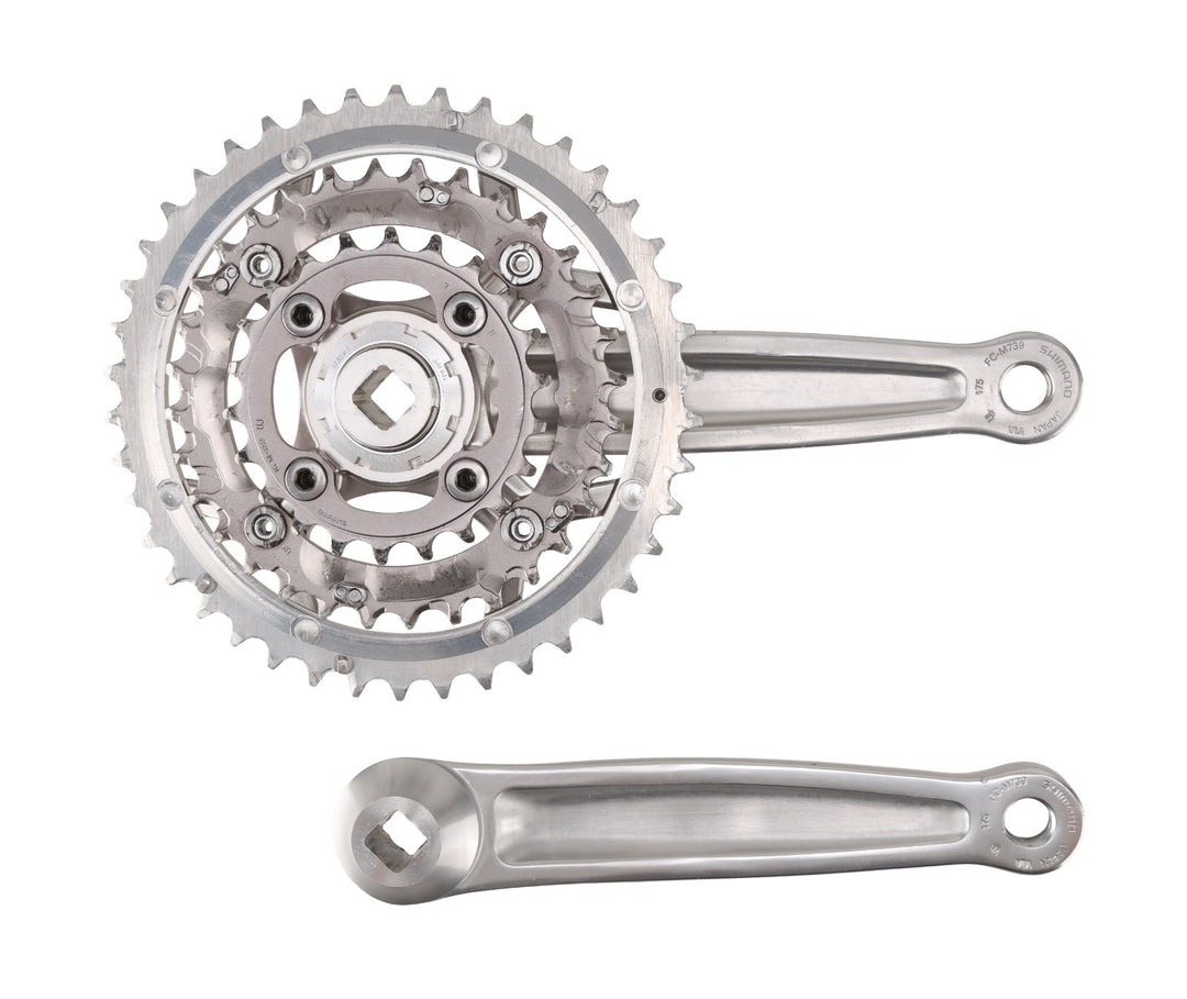 Shimano Deore XT FC-M739 175mm 42/32/22T 3x 8 Spd Mountain Bike Crankset Vintage