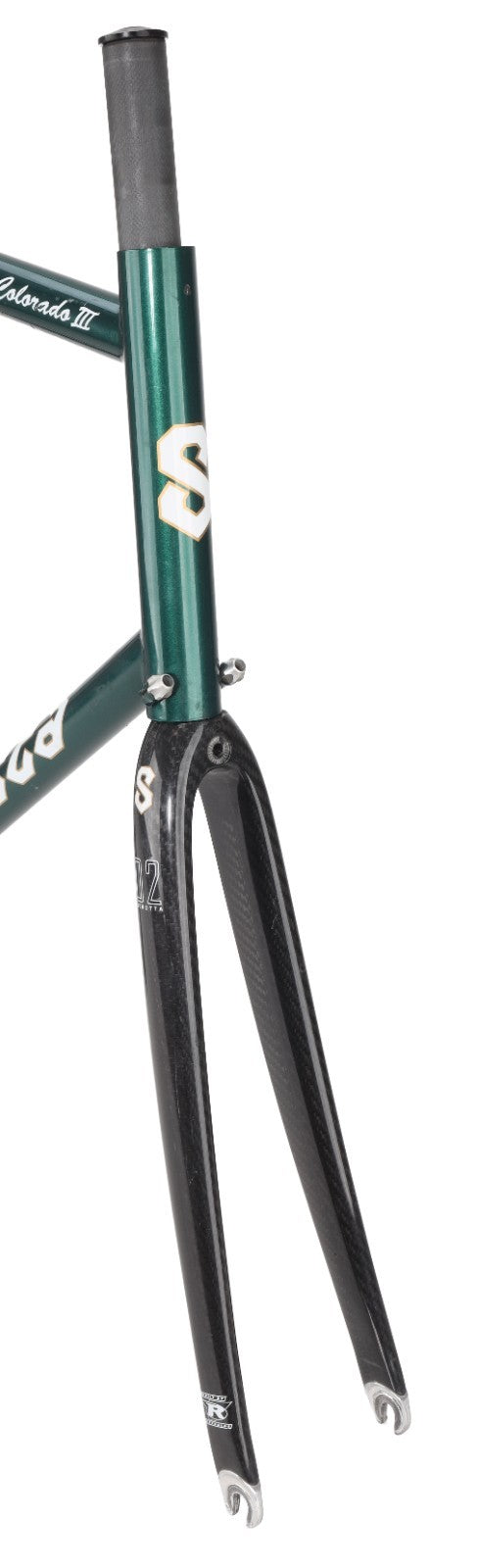 Serotta Colorado III Steel Road Bike Frameset 59cm Carbon GREEN 700c USA Made