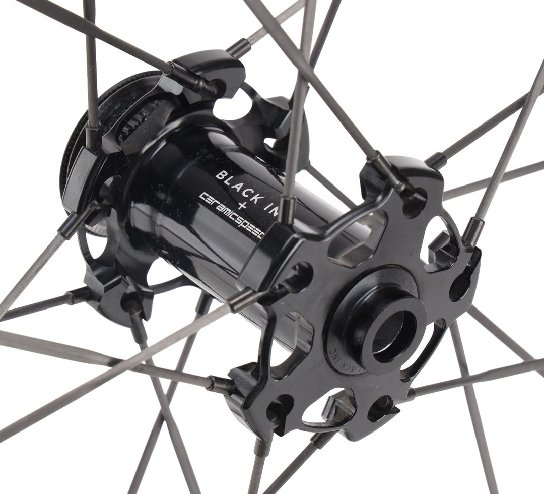 Black Inc 48|58 UD Carbon Spoke Tubeless CL Disc 12s Road Bike Wheelset SRAM XDR
