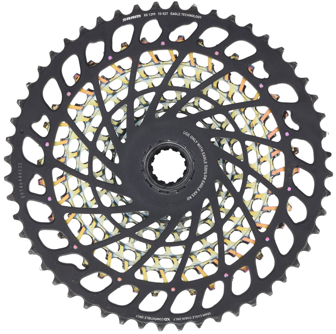 SRAM XX1 Eagle XG-1299 AXS 12 Speed Mtn Bike Cassette 10-52T Oil Slick XD 520%