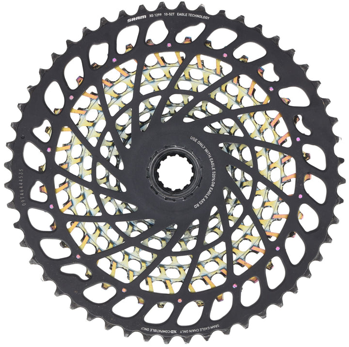SRAM XX1 Eagle XG-1299 AXS 12 Speed Mtn Bike Cassette 10-52T Oil Slick XD 520%