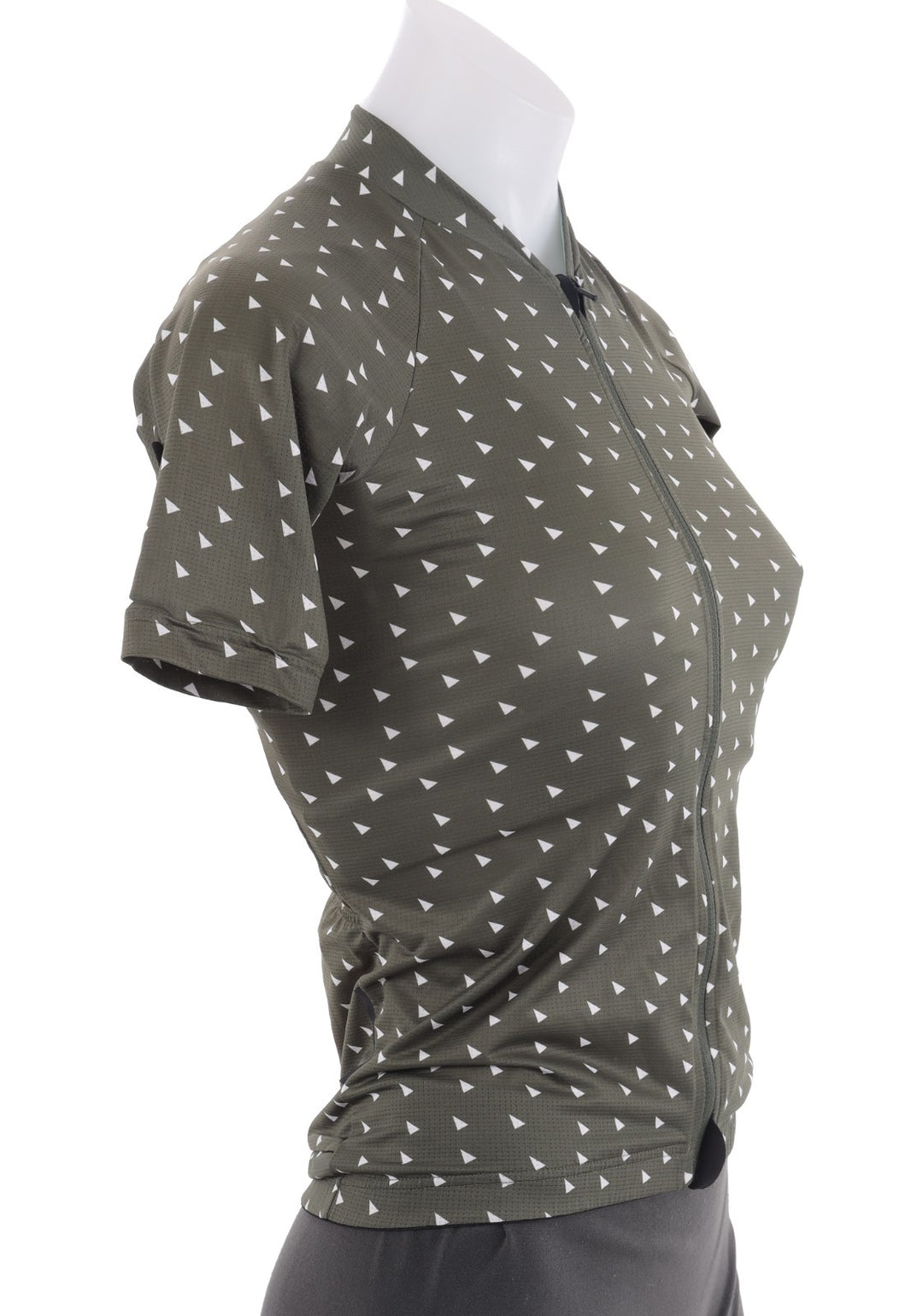 Velocio Triangles Ultralight Women Short Sleeve Jersey XS Green Road Gravel Race