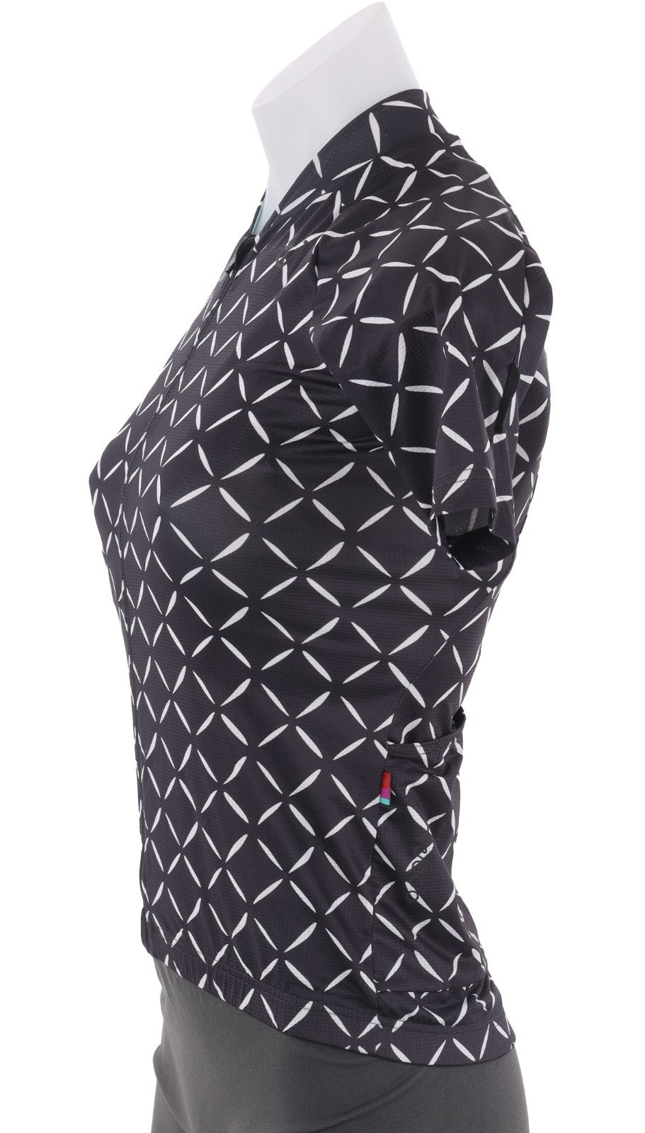 Velocio Crosshatch Ultralight Women Short Sleeve Jersey XS BLACK Road Gravel CX