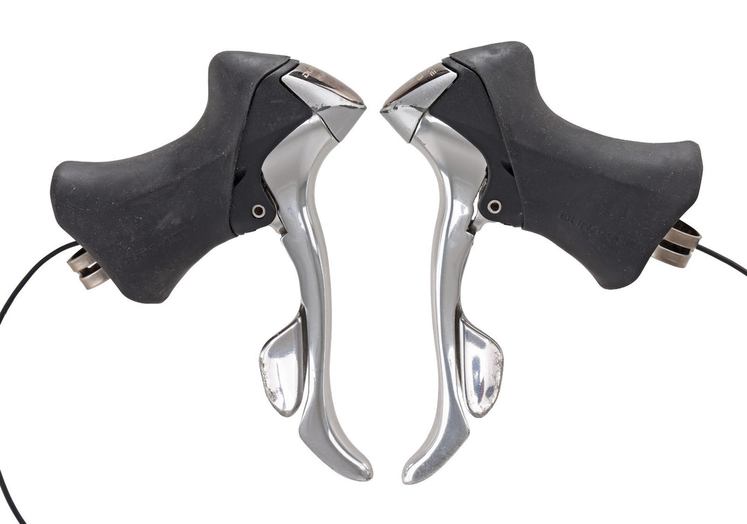 Shimano Dura-Ace ST-7700-C STI 2 x 9s Road Bike Shifters w/ Flight Deck SC-6501
