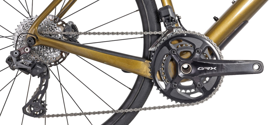 Cervelo Aspero Carbon Gravel Bike GRX Di2 2x 11s 4iiii Power 58cm GOLD ENVE 2020