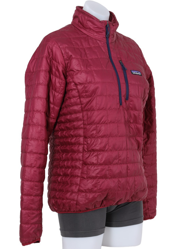 Patagonia Nano Puff  Pullover Insulated Jacket Women MEDIUM Maroon Winter Fall
