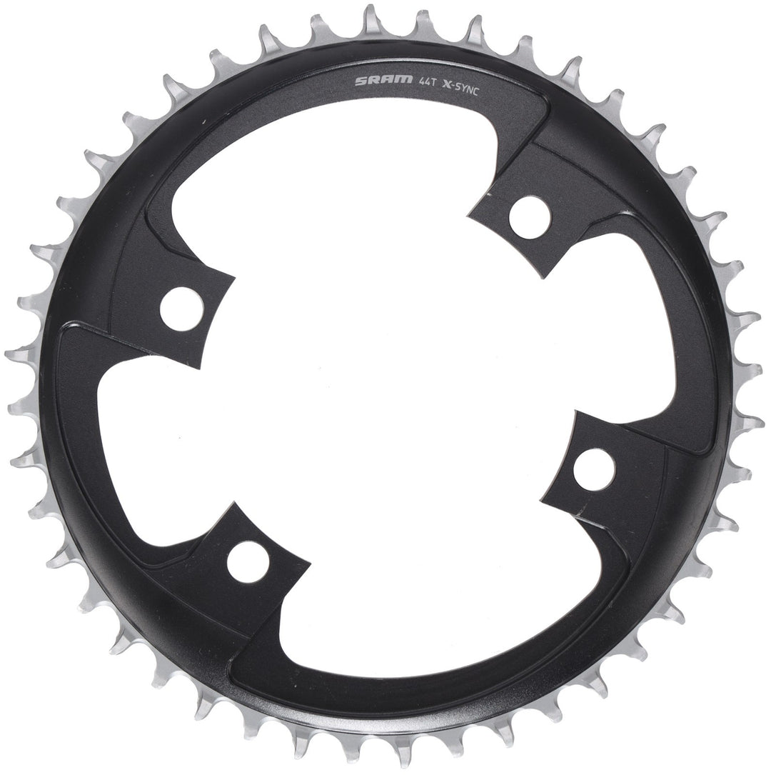 SRAM X-Sync AXS 12 Speed Road Gravel Bike Chainring 44T 4-Bolt 107 BCD Flattop