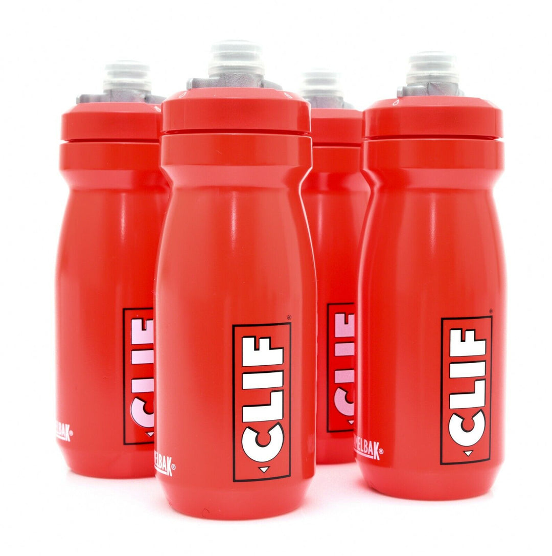 CamelBak Podium CLIF BAR 21 Oz Sport Water Bottle 4 PACK Red Black Bike Run Hike