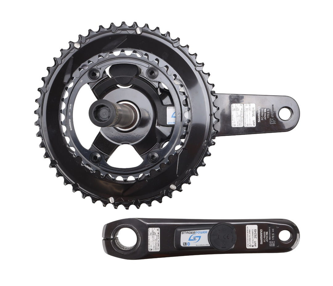 Stages Shimano Dura-Ace R9200 2x12s Road Bike Dual Power Crankset 172.5mm 50/34T