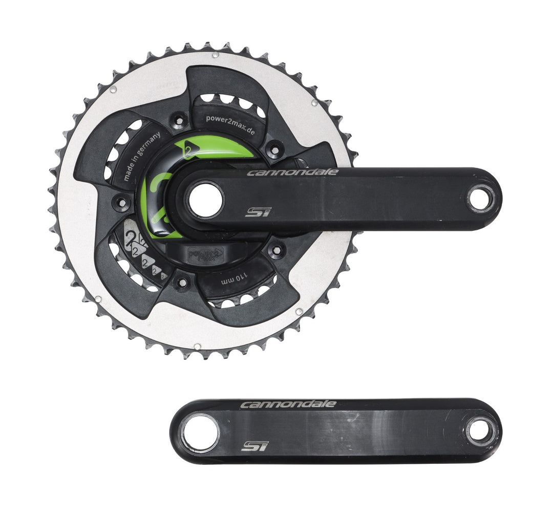 Cannondale HollowGram Si 2 x 10s Road Bike Power2Max PM Crankset 172.5mm 50/34T