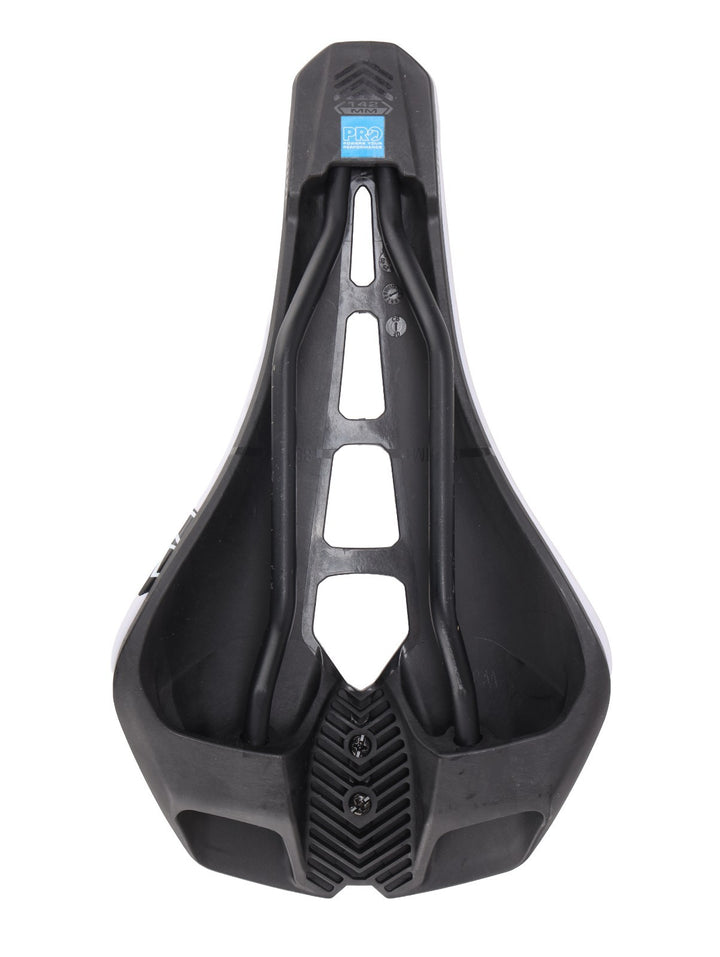 PRO Stealth Curved Carbon Road Bike Saddle 142mm 7 x 7mm INOX Rail WHITE Gravel