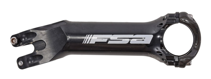 FSA Team Issue Alloy Road Bike Stem 31.8x 140mm w/ Carbon Plate 17º Black 1-1/8"