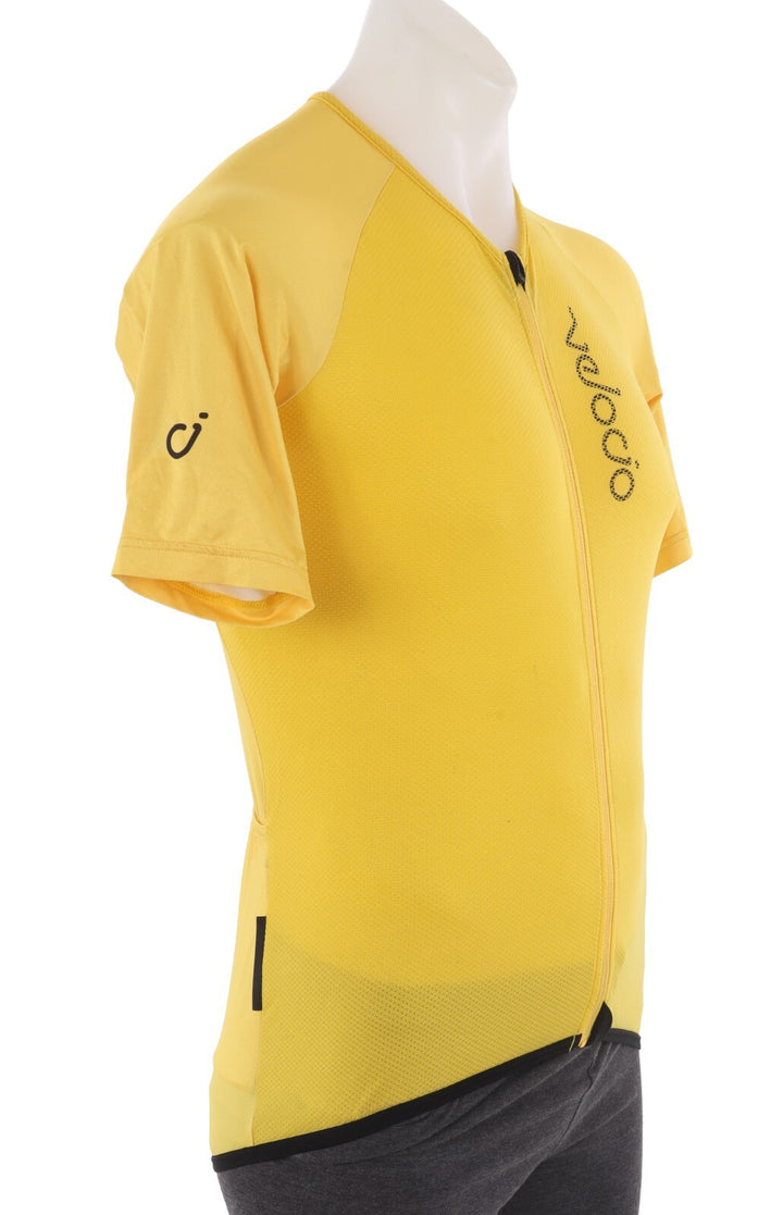 Velocio Radiator Mesh Short Slv Jersey Men MEDIUM Yellow Road Gravel Road Bike
