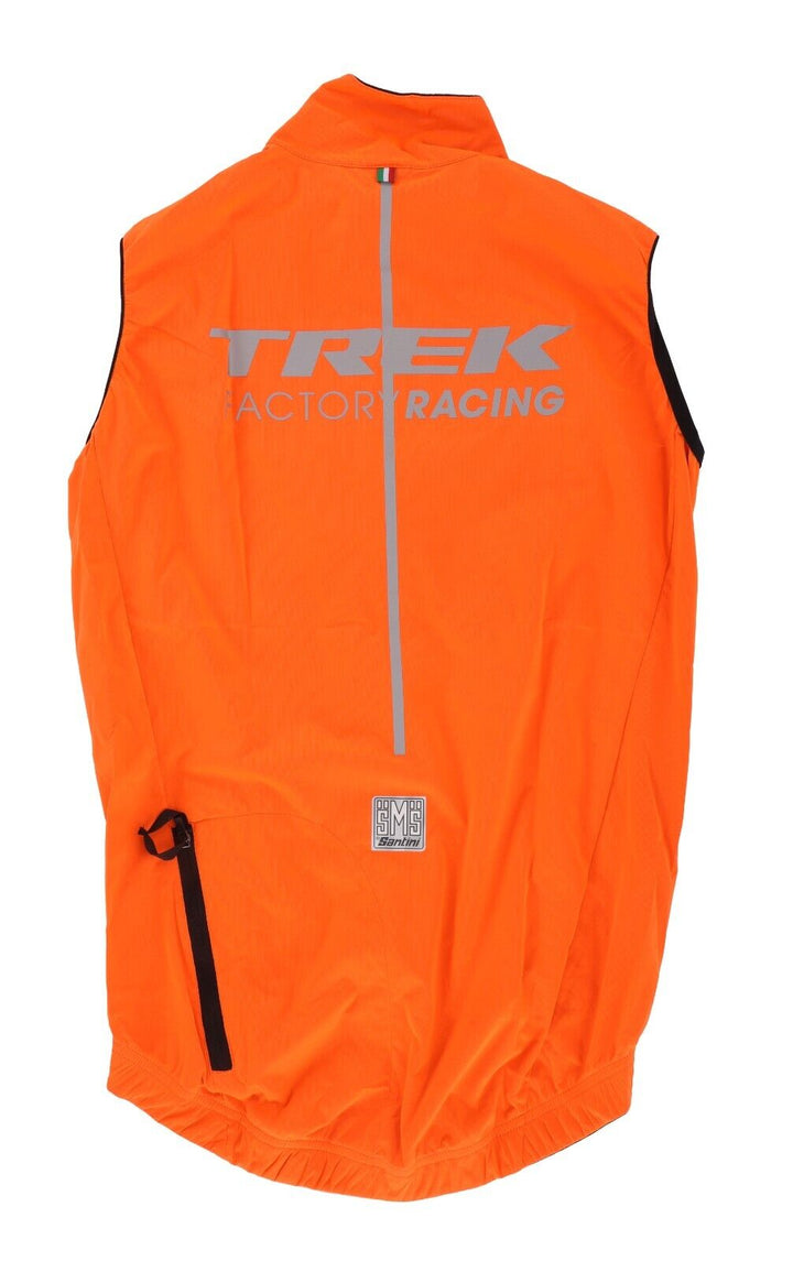 Santini Trek Factory Racing Team Issue Cycling Rain Wind Vest + Jacket XS Hi Viz
