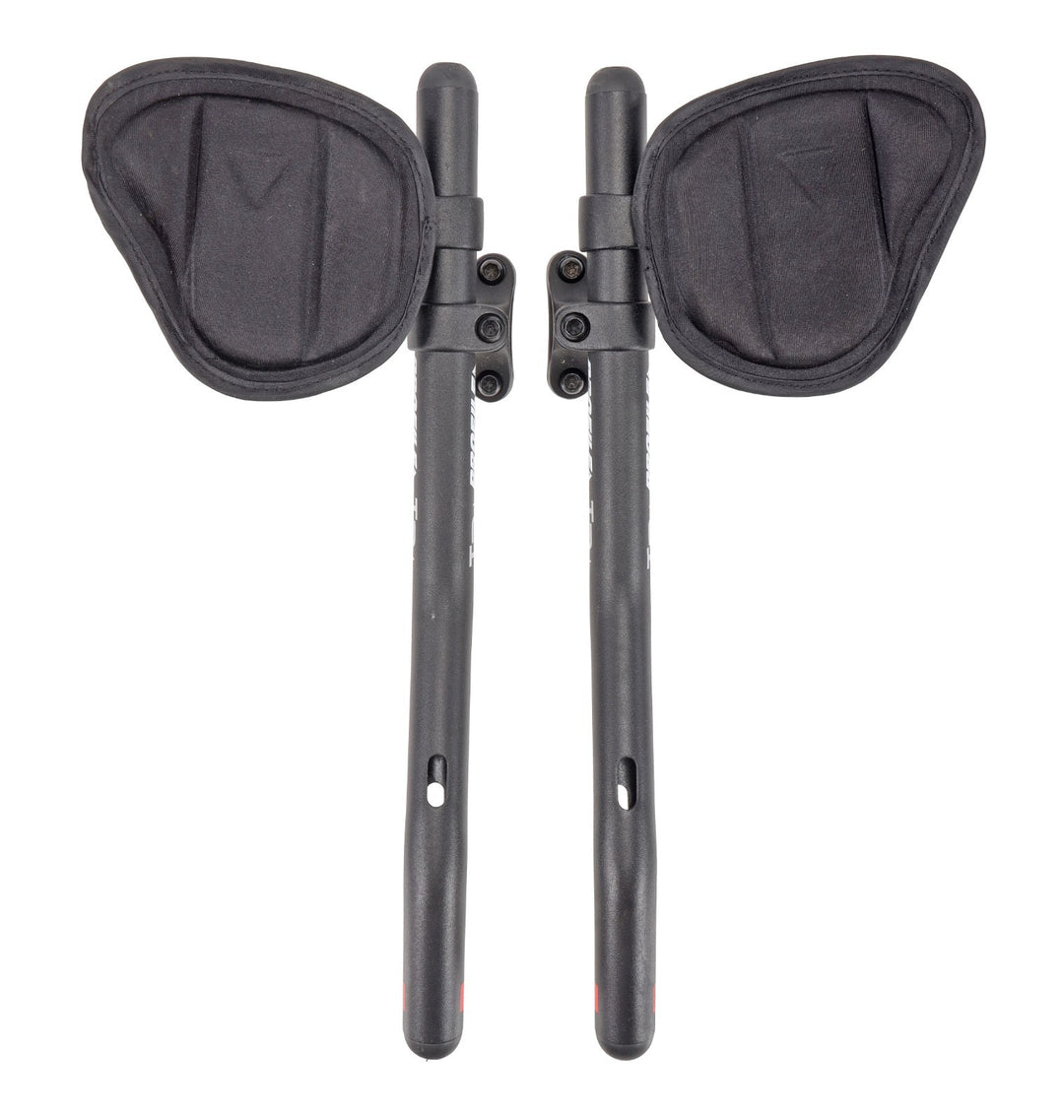 Profile Design T2+ Alloy Clip On Aerobar Extensions S-Bend 335mm 31.8mm Tri TT