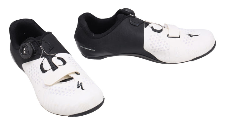 Specialized Torch 2.0 Carbon Road Bike Shoes EU 41 Men US 8 White/Black 3-Bolt