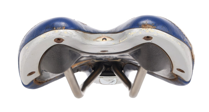 Selle San Marco Aspide Road Bike Saddle US Postal Service 130mm 7 x 7mm BLUE Ti