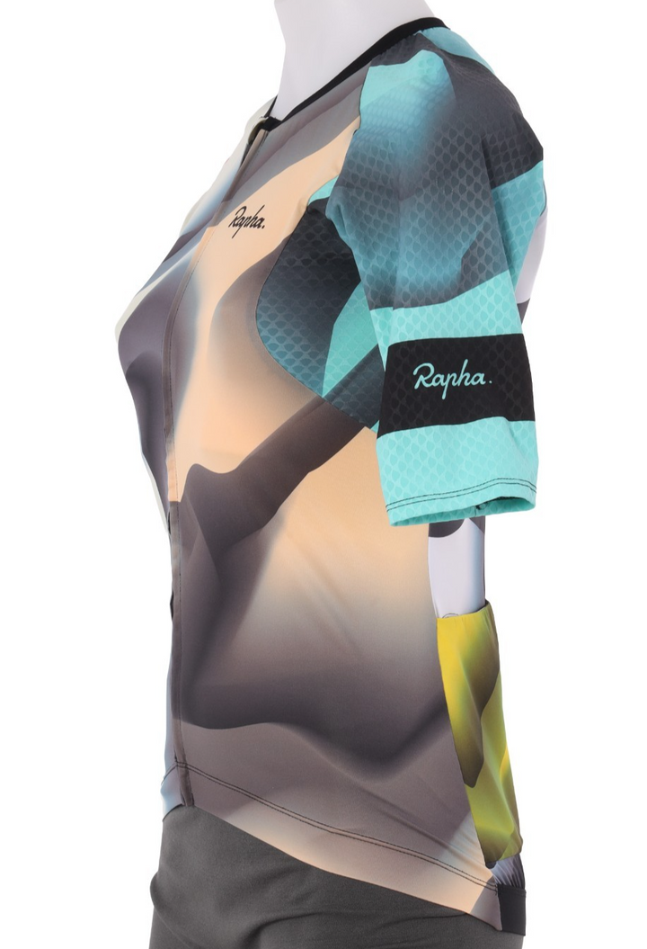 Rapha Maghalie Rochette PT Aero Short Sleeve Jersey Women LARGE Multicolor Bike