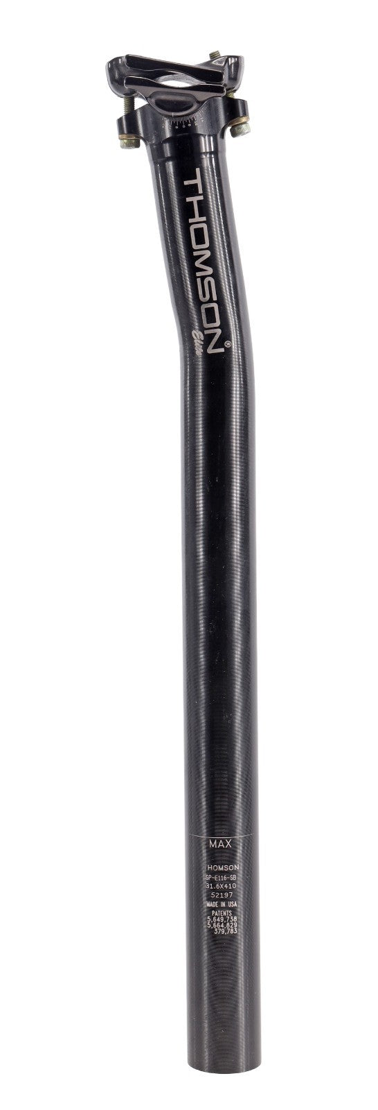 Thomson Elite Alloy Mtn Bike Seatpost 31.6 x 410mm 16mm SB BLACK 7x 7mm SP-E116