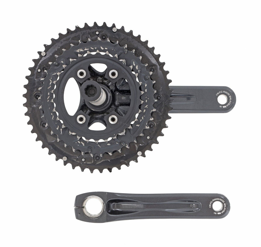 Shimano Sora FC-R3030 3x 9 Speed Crankset 170mm 50-39-30T  Road Bike Touring