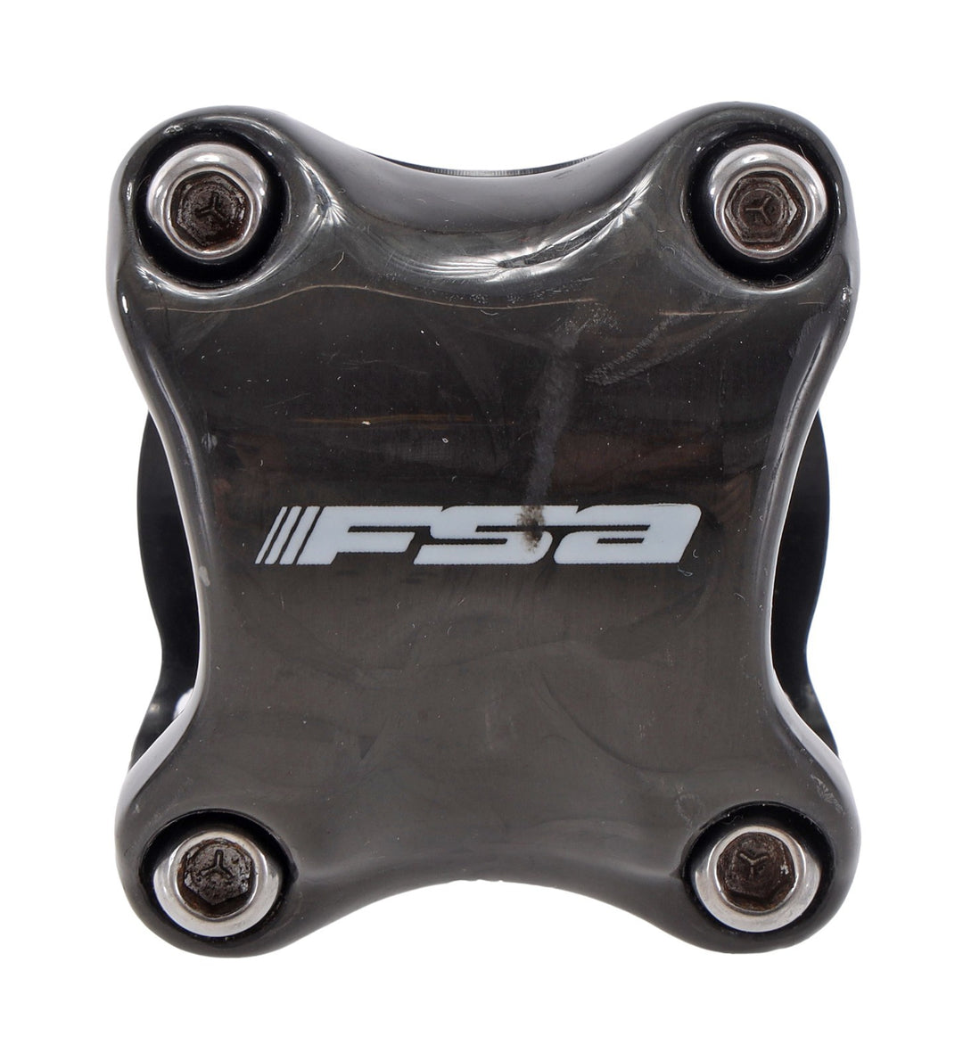 FSA Team Issue Alloy Road Bike Stem 31.8x 140mm w/ Carbon Plate 17º Black 1-1/8"