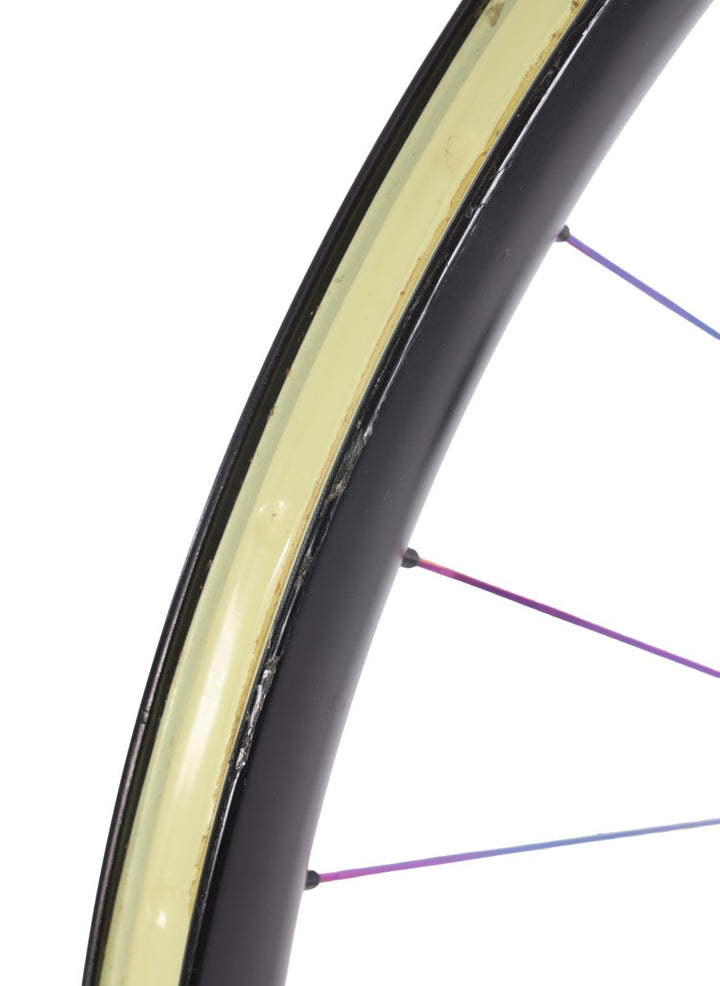 HUNT 35 Carbon Disc Tubeless Gravel Bike FRONT Wheel 12x 100mm 700c Oil-Slick CX