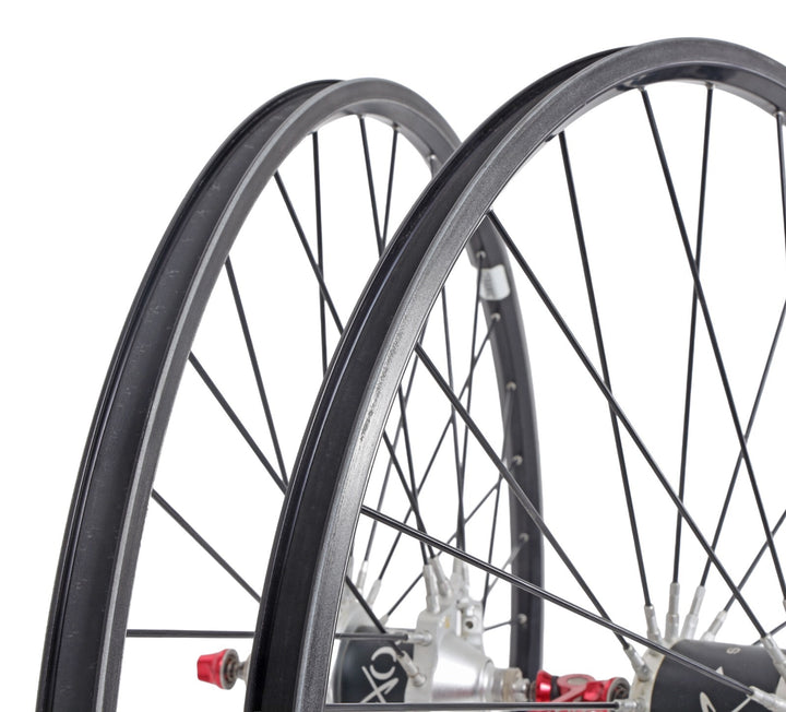 Spinergy Spox 26" Alloy 9/10s Carbon Spoke Mtn Bike Wheelset Shimano QR Vintage