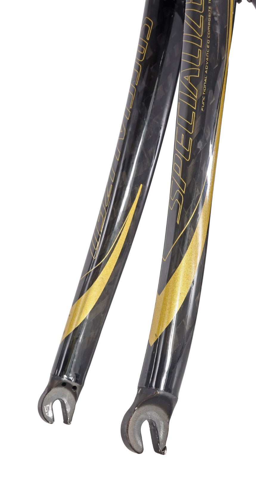 Specialized Tarmac Pro Carbon Road Bike Frameset 52cm Raw Gold 700c QR Rim 2008