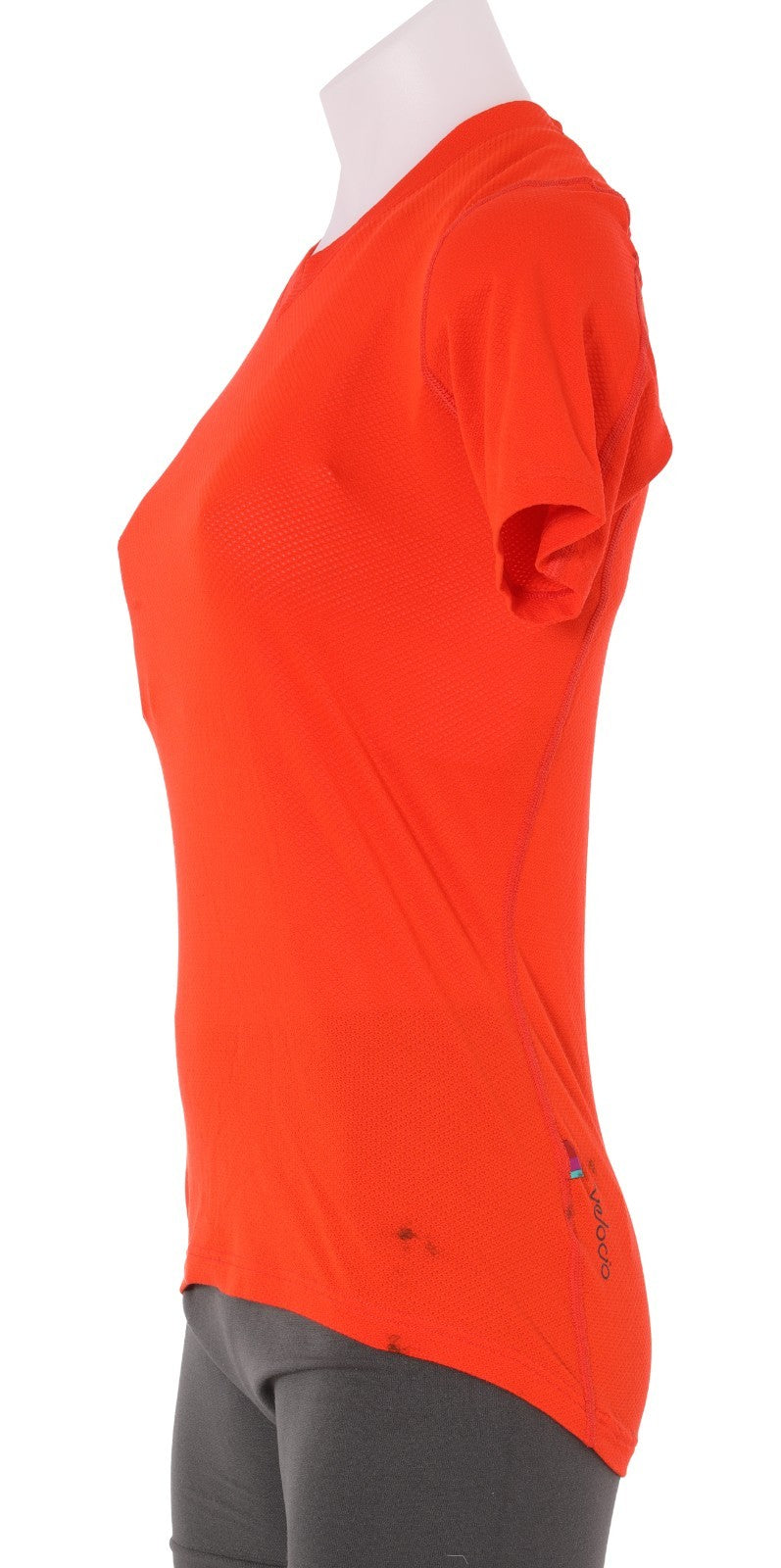 Velocio Radiator Mesh Short Sleeve Cycling Tee Women XS Orange Trail Gravel CX