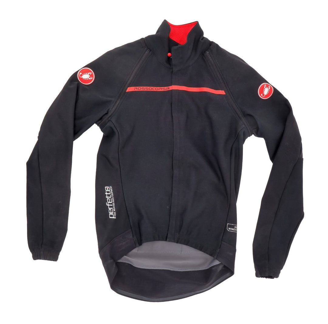 Castelli Perfetto Convertible ROS Gore Cycling Jacket Women SMALL Black Road MTB