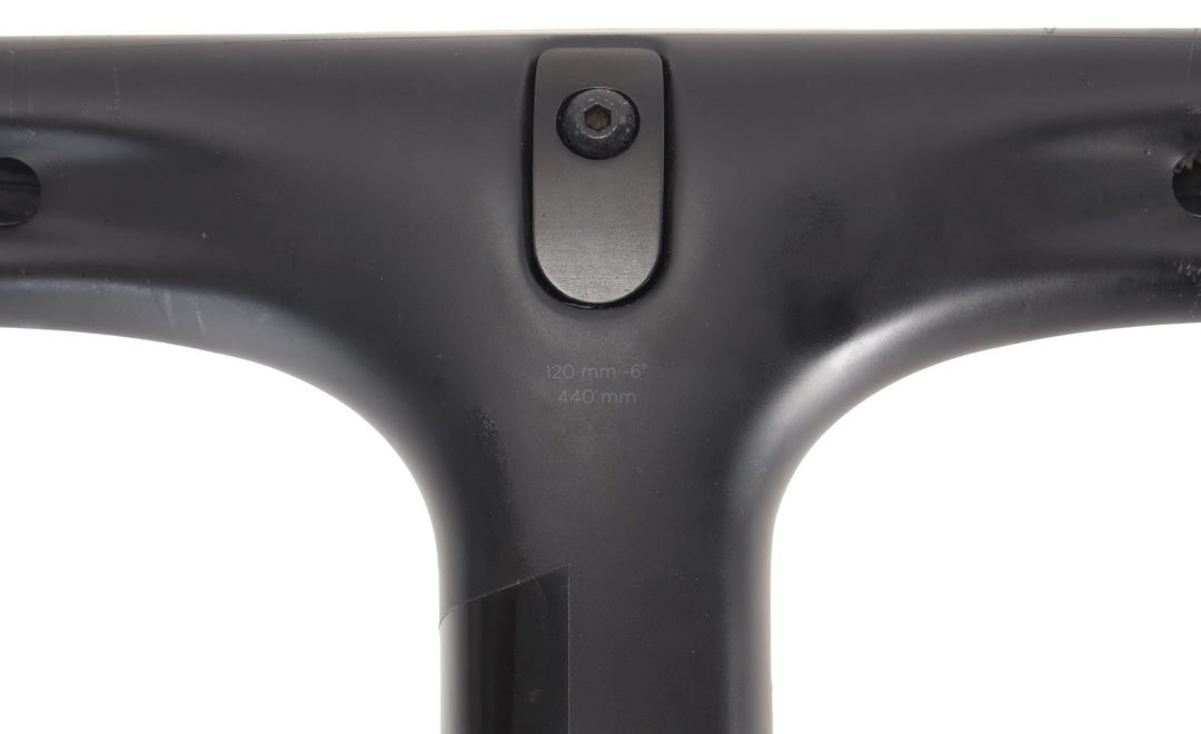 Black Inc Integrated Barstem Carbon Cockpit 44cm 120mm -6º Handlebar Stem Road