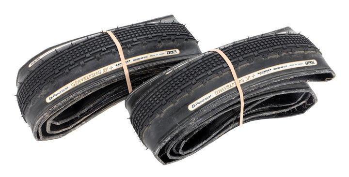 Panaracer GravelKing SK+ Tubeless 700 x 38c Gravel Bike Tire PAIR Black TLC
