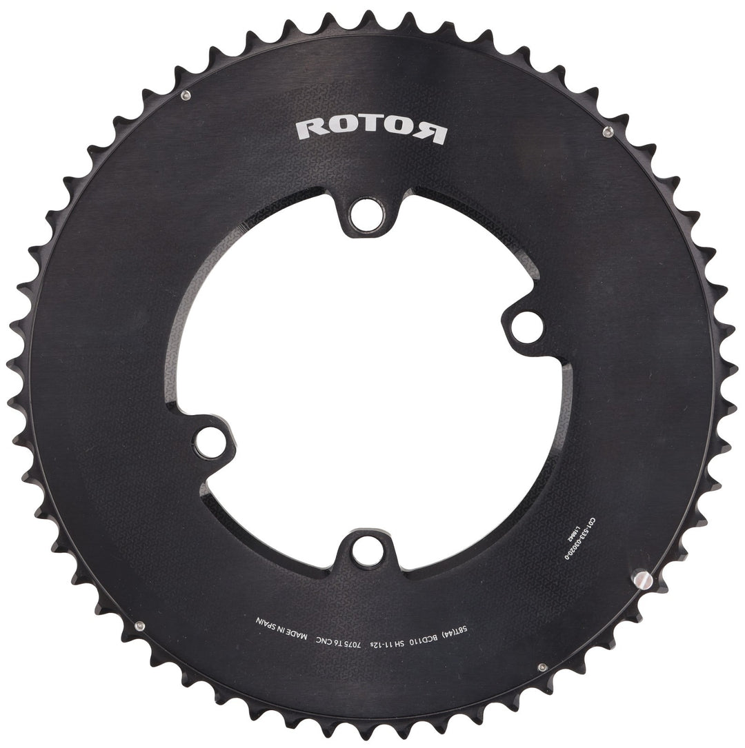 Rotor Round Ring  1x AERO SHIM 11-12s Tri Bike Front Chainring 58T  110mm 4-Bolt
